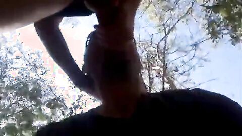 Big-Cock Blowjob in the Woods with a Buddy