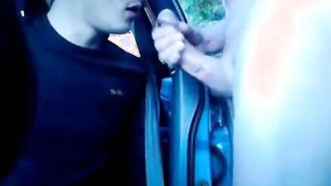 Sucking my Big Cock in his Car at the Park
