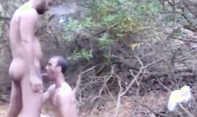 Bareback Fuck in the Woods with a Smoking Hottie