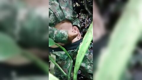 Soldier Beats Off Outdoors - Amateur Latin Military Handjob