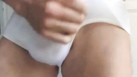 Big Cock Bulging Out of Briefs