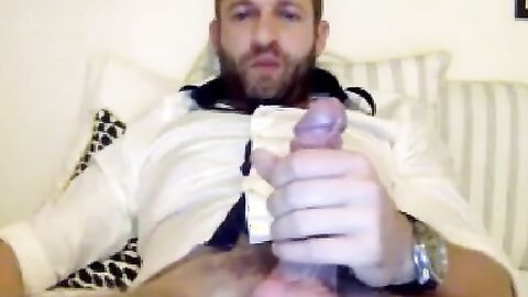 Bulgarian Daddy Strokes His Big Cock on Webcam