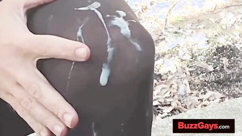 Outdoor Crossdresser Jane Plays with Sex Toy