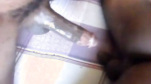 Amateur Bareback: Big Black Cock Tears a Hole