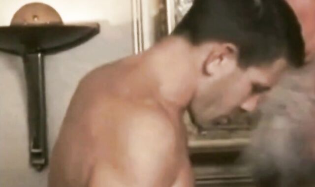 Silver Fox Daddy and His Boy Toy in a Hotel Room