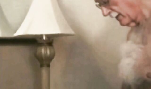 Silver Fox Daddy and His Boy Toy in a Hotel Room