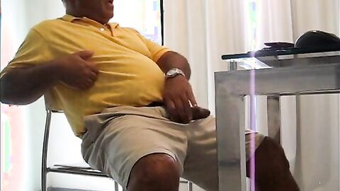 Big-Cock Daddy's Horny Morning Solo