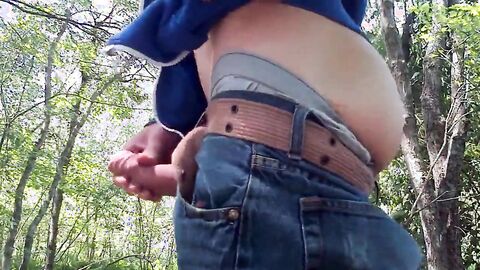 Spanked Twink Strips Outdoors
