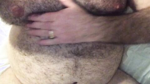 Fat Bear Daddy's Uncut Bareback Handjob