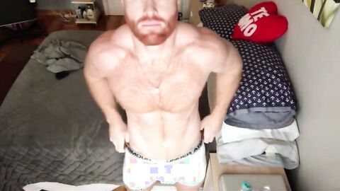 Muscular Ginger Stud Seth Forena Strokes His Big Cock Solo