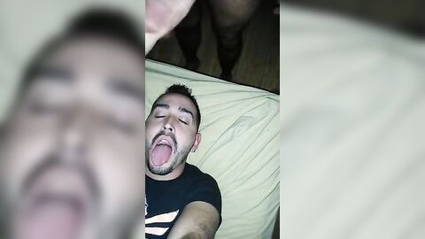 Hunk Latin Amateur Blowjob