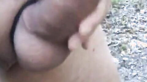 Outdoor Handjob with My Buddy Jo