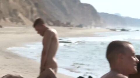 Jordan Fox And Hugo Martin In Beach Enjoy