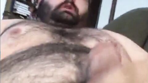 Fat Bear Gets a Handjob from a Big-Cocked Amateur