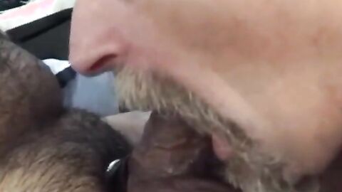 Truck Stop Cock Sucking with a Daddy Bear