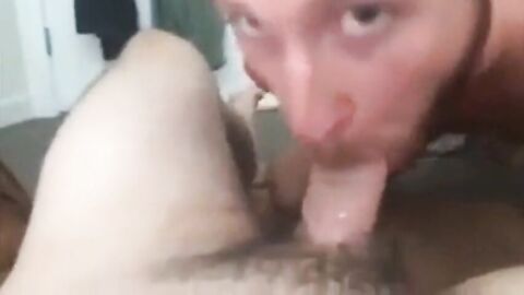 Steamy Amateur Blowjob and Handjob