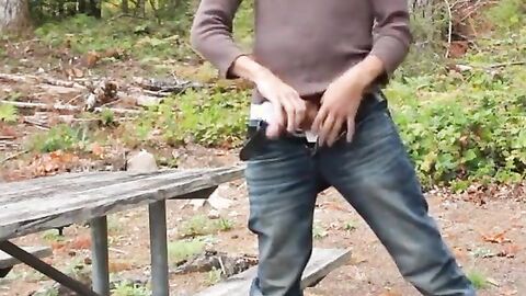 Outdoor Masturbation at the Camp Site