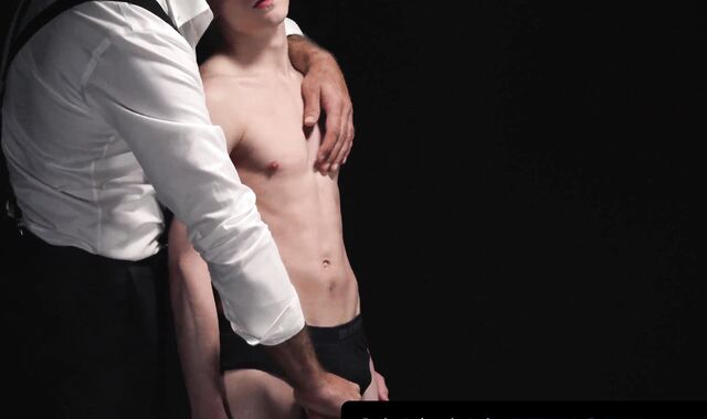Marcus Ryan got the final test from his master by dripping lube on his hole then gett