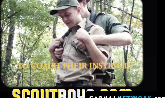 Maxx Monroe finds himself burying his dick into the scoutmaster's juicy hole