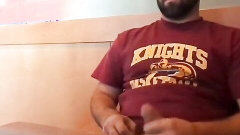 Bearded Bro Public Solo in Coffee Shop