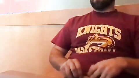 Bearded Bro Public Solo in Coffee Shop