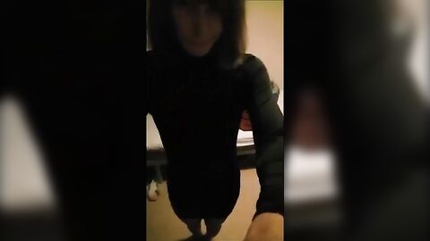 Femboy Twink Teases in Amateur Crossdresser Video