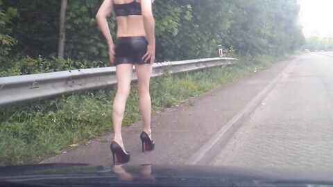 Outdoor Crossdresser Fun