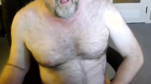 Daddy Bear Eats His Own Cum