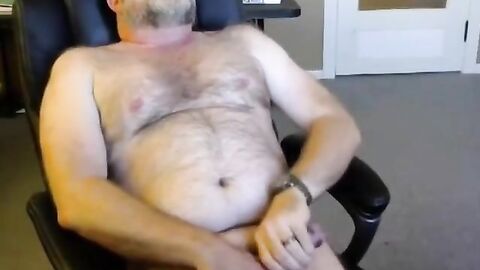 Daddy Bear Eats His Own Cum