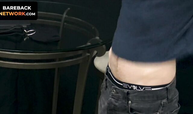 Logan Carter feels his nuts filled with cum as he fucks his hungry submissive's face