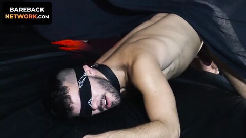 The top dom Sean Duran tests the limits of the boy's hole before plunging his own mea