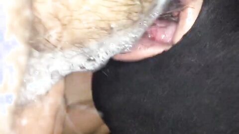 Sucking and Playing with My Friend's Cum