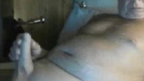 Grandpa Strokes on Webcam