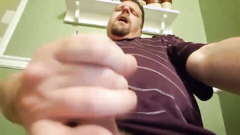 Big-Cock Daddy Strokes His Meat