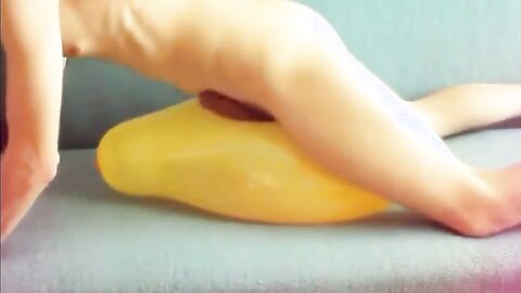 Twink Humps Yellow Balloon to Cum