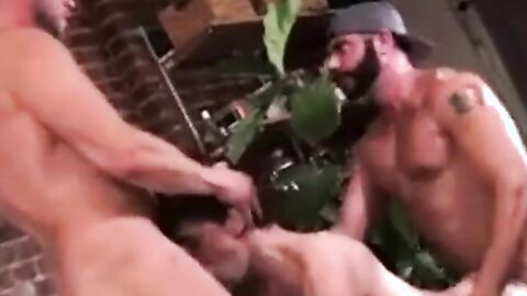 Amateur Bareback: Two Daddies and Their Boy