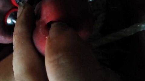 Stainless Tube CBT, Ball Clamps & Super Glue - Gay BDSM