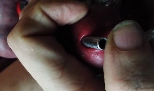 Stainless Tube CBT, Ball Clamps & Super Glue - Gay BDSM