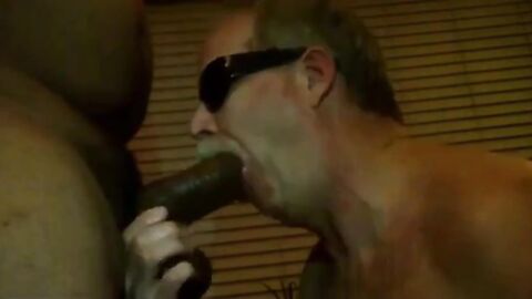 Deep Throating a Big Black Cock