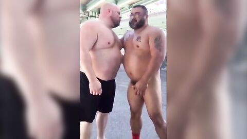 Master Feeds His Hungry Hubby in the Parking Lot