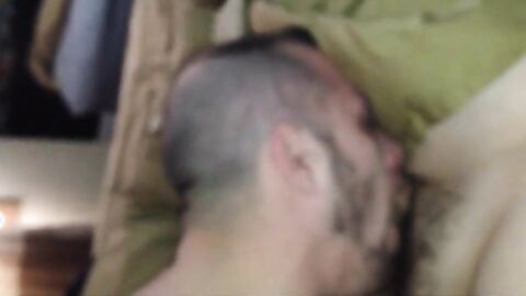 Curved Cock Cums in Buddy's Mouth After a Sloppy Blowjob