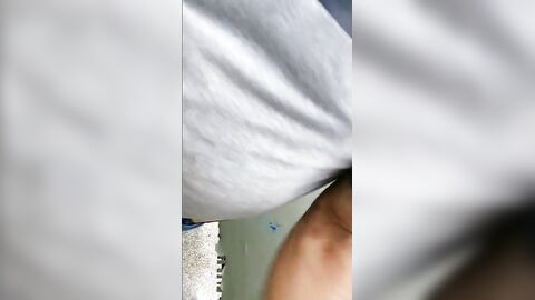 60-Year-Old Rustic Daddy Gives Me a Blowjob in a Public Bathroom