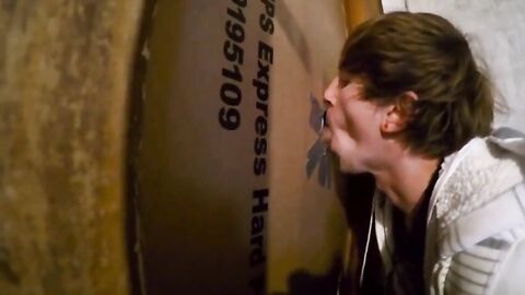 Twink Swallows Big Cock at Glory Hole