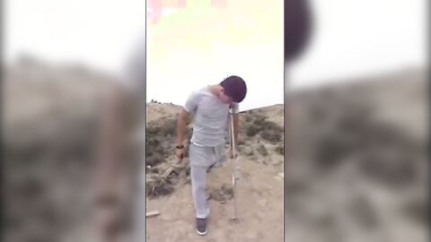 Hunk with a Big Bulge Outdoors