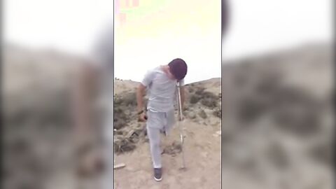 Hunk with a Big Bulge Outdoors