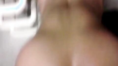Bareback Staircase Fuck with Big Black Cock