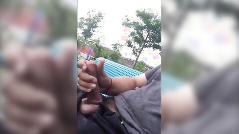 Public Masturbation Caught on Tape