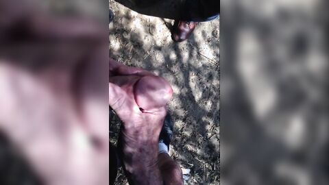 Old Men Wank Young Cock Outdoors