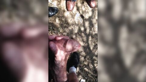Old Men Wank Young Cock Outdoors
