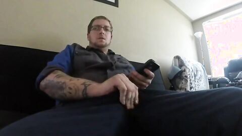 Fat Cock Daddy Masturbating